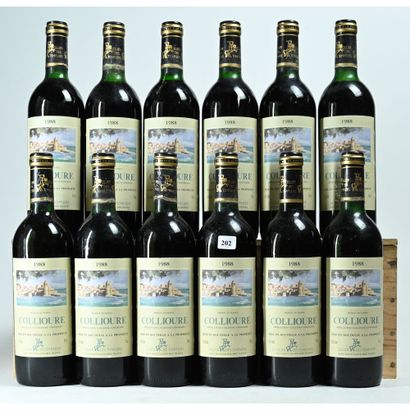 12 Btles de COLLIOURE, Cellier des Templiers,...