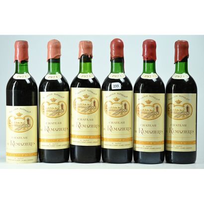 6 Btles Château de REMAZIERES, 1971.