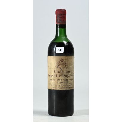 1 Btle Château LEOVILLE POYFERRE, 1959. (Niveau...