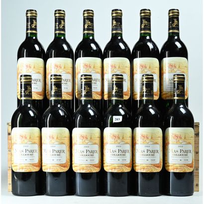 12 Btles de MAS PARER COLLIOURE, 1989.