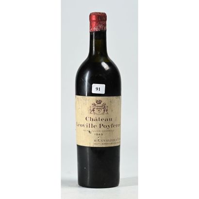 1 Btle Château LEOVILLE POYFERRE, 1945. (Etiquette...