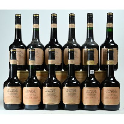 12 Btles de BANYULS, Terre rocheuse, Cellier...