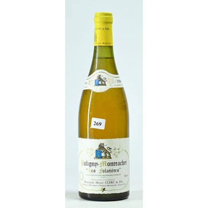 1 Btle PULIGNY MONTRACHET, Cuvée «Les Folatières»,...