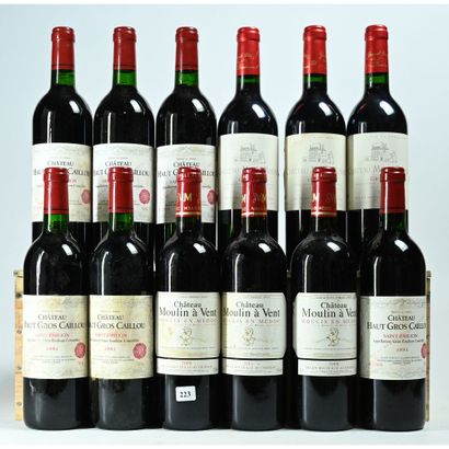 LOT de 12 Btles comprenant 6 Btles Château...
