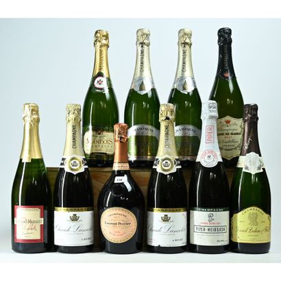 LOT de 10 Btles de Champagne dont 1 Btle...
