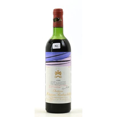 1 Btle Château MOUTON ROTHSCHILD, 1980. (Manque...