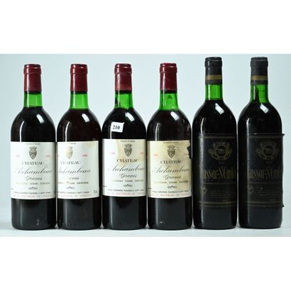 6 Btles dont 2 Btles LUSSAC, Saint-Emilion...