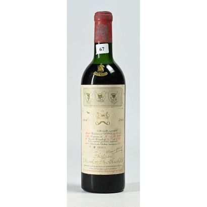 1 Btle Château MOUTON ROTHSCHILD, 1964. (Etiquette...