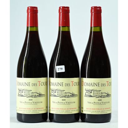 REYNAUD. 3 Btles DOMAINE DES TOURS, Rouge,...