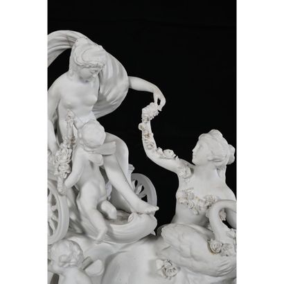 SEVRES. IMPORTANT bisque GROUP depicting...