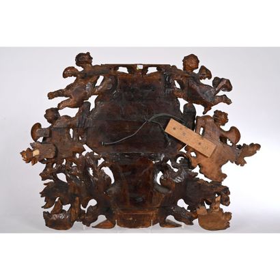 REGENCE DECORATIVE ELEMENT in patinated and...