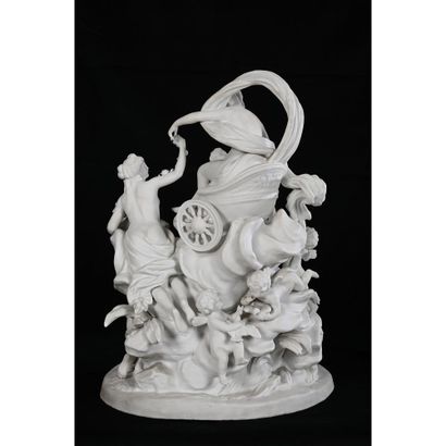 SEVRES. IMPORTANT bisque GROUP depicting...