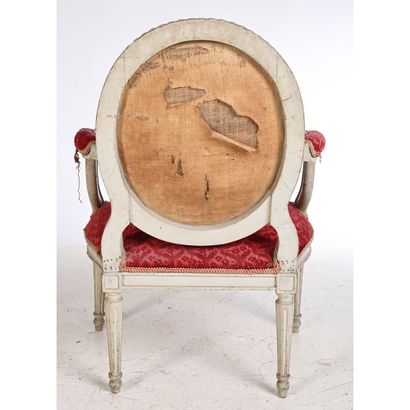 ELEGANTE PAIRE DE FAUTEUILS LOUIS XVI en...