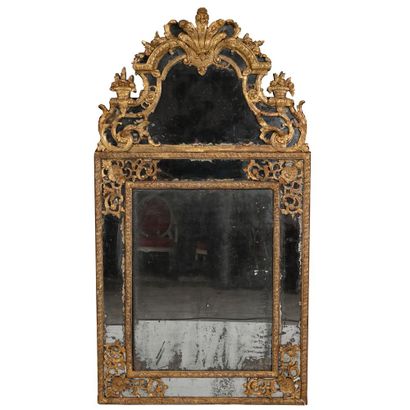 BEAUTIFUL REGENCE GLACE with gilded wood...