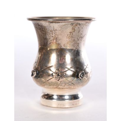 JUDAICA HAZORFIM. 925°/°° silver wine FOUNTAIN...