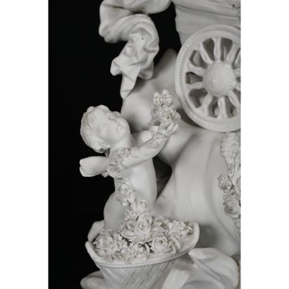 SEVRES. IMPORTANT bisque GROUP depicting...