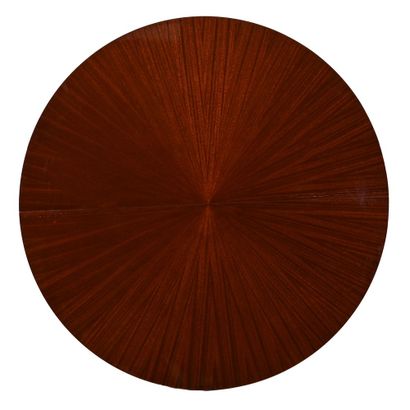 JULES LELEU. Round dining room table with...