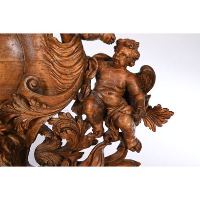 REGENCE DECORATIVE ELEMENT in patinated and...