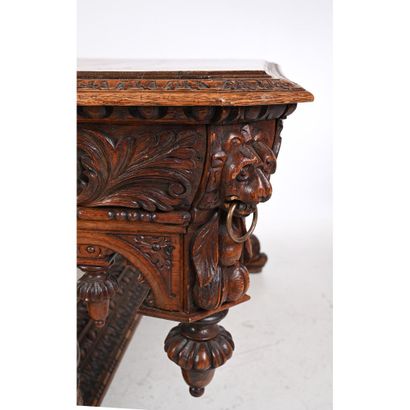 LARGE PRESENTATION TABLE IN THE RENAISSANCE...