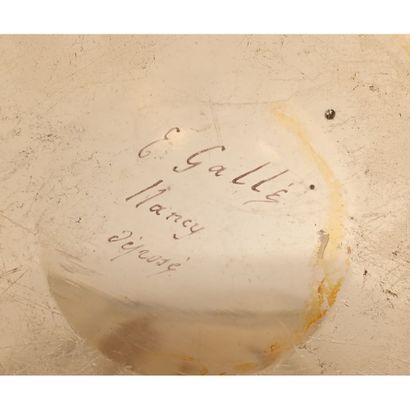 GALLE Emile. CUP with asymmetrical ovoid...