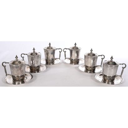 OTTOMAN silver service 800°/°° including...