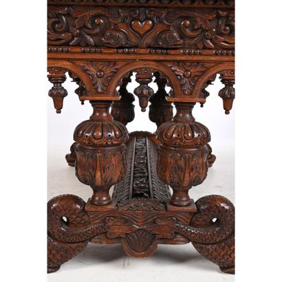 LARGE PRESENTATION TABLE IN THE RENAISSANCE...