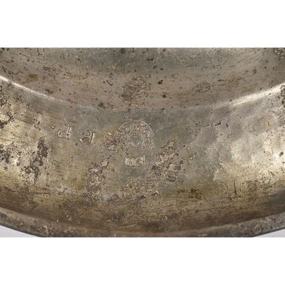 2 LARGE pewter PLATES illustrating François...