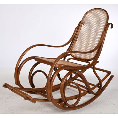 ROCKING'CHAIR in patinated thermoformed wood...