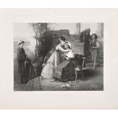 GIRARDET Paul (1821-1893). Pair of large...