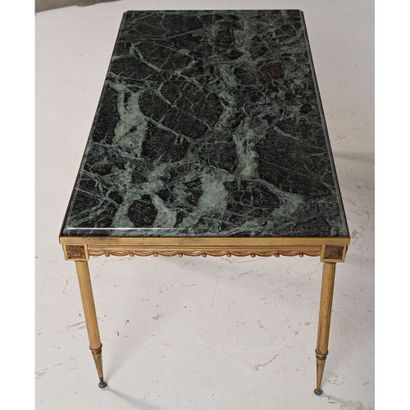 MAISON JANSEN. Rectangular bronze and marble...
