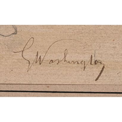 WASHINGTON Georges. (1827-1901). 