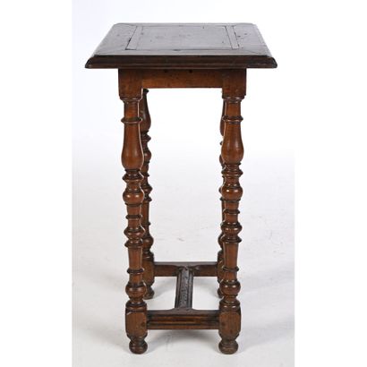 LITTLE LOUIS XIII walnut SADDLE, rectangular...