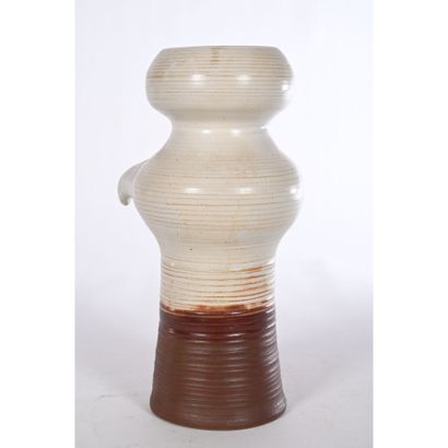DIEULEFIT. Glazed ceramic zoomorphic vase...