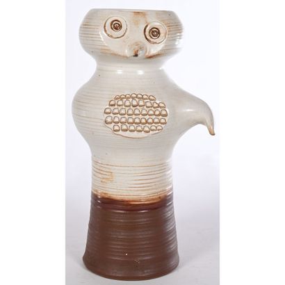 DIEULEFIT. Glazed ceramic zoomorphic vase...