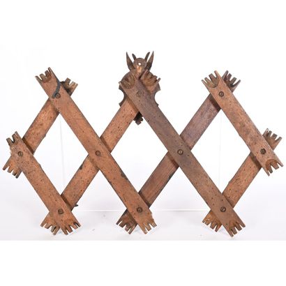 BLACK FOREST COAT HOLDER decorated with a...