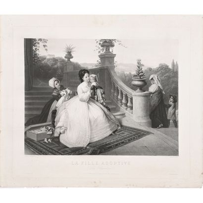 GIRARDET Paul (1821-1893). Pair of large...