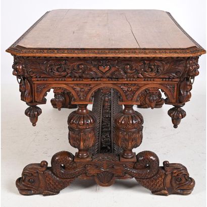 LARGE PRESENTATION TABLE IN THE RENAISSANCE...