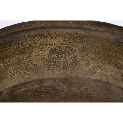 2 LARGE pewter PLATES illustrating François...