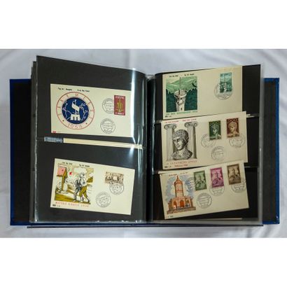 Sarre Très bel ensemble de timbres et lettres...