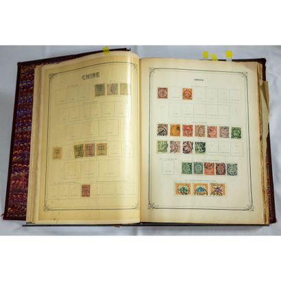 Asie dont chine, collection de timbres toute...