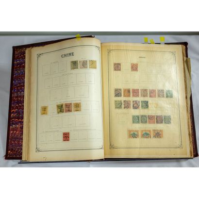 Asie dont chine, collection de timbres toute...