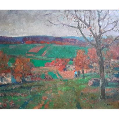 GALL François (1912-1987)
«Paysage».Huile...