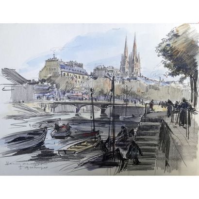 CHEFFER Henry (1880-1957)
«Semur (en Auxois...