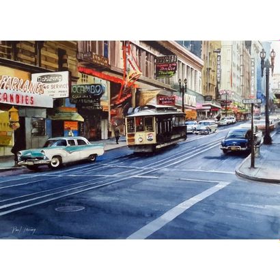 IRVING Paul (1967)
«Rue à San Francisco»....
