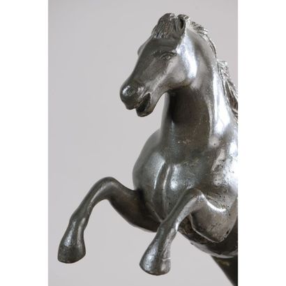 RARE PAIRE DE CHEVAUX LOUIS XIV en plomb....