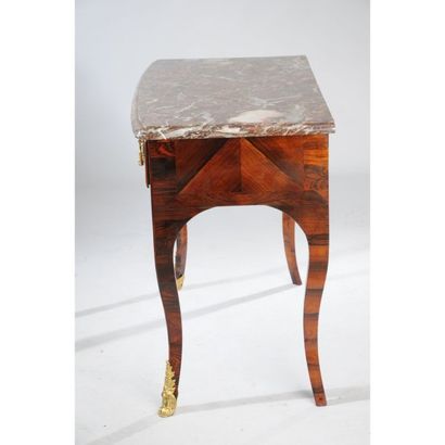 COMMODE EN CONSOLE RÉGENCE en placage de...