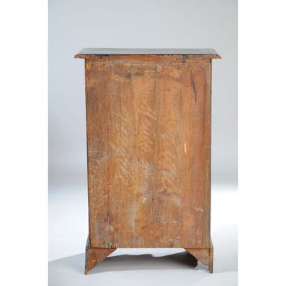 PETITE BIBLIOTHEQUE LOUIS XIV en bois noirci...