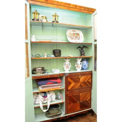 BIBLIOTHEQUE TRANSITION en placage de bois...