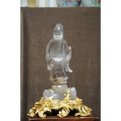 RARE SUJET en cristal de ROCHE représentant...