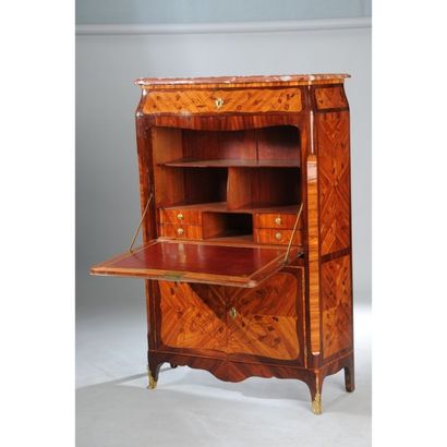 SECRETAIRE A ABATTANT TRANSITION en placage...